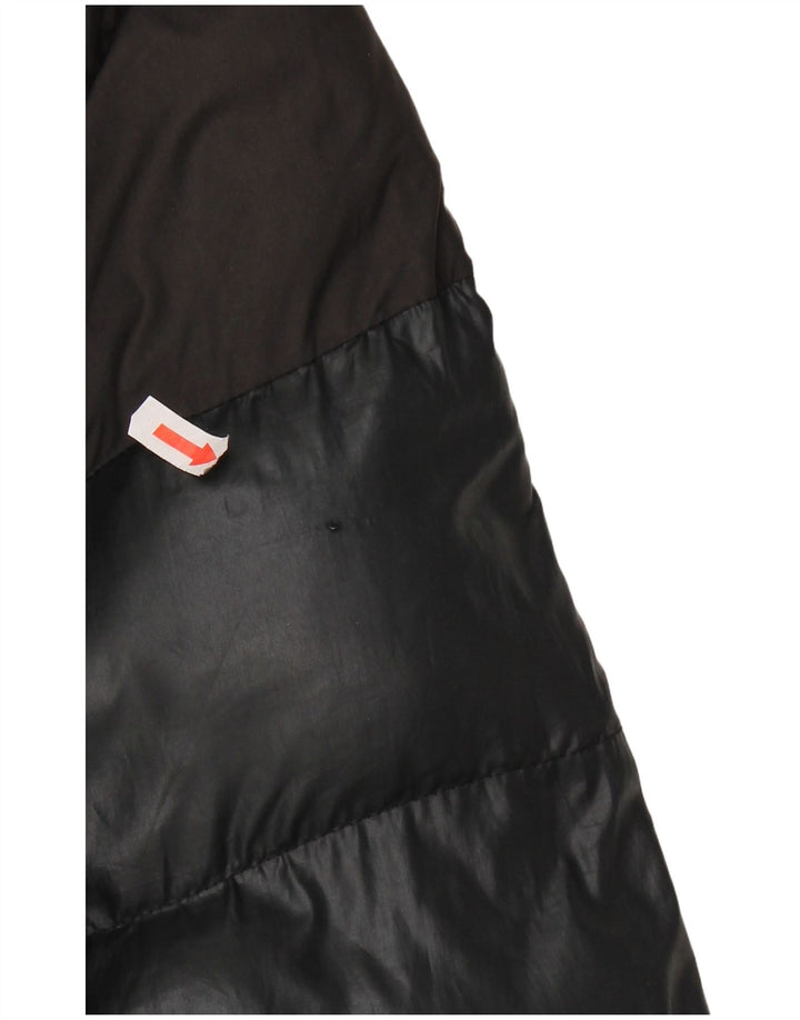 Женская утепленная куртка ADIDAS с капюшоном UK 16, большой черный полиэстер с цветными блоками