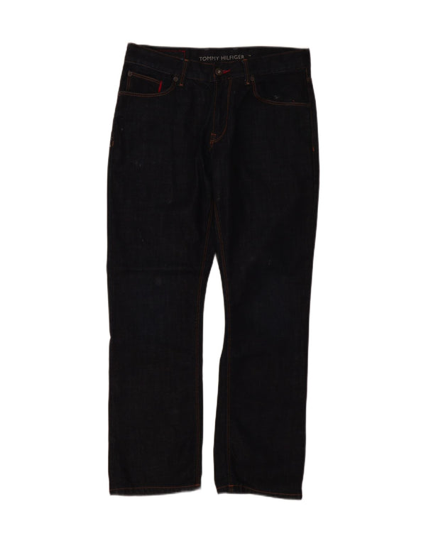 Мужские прямые джинсы Tommy Hilfiger Mercer W32 L30 темно-синие, хлопок