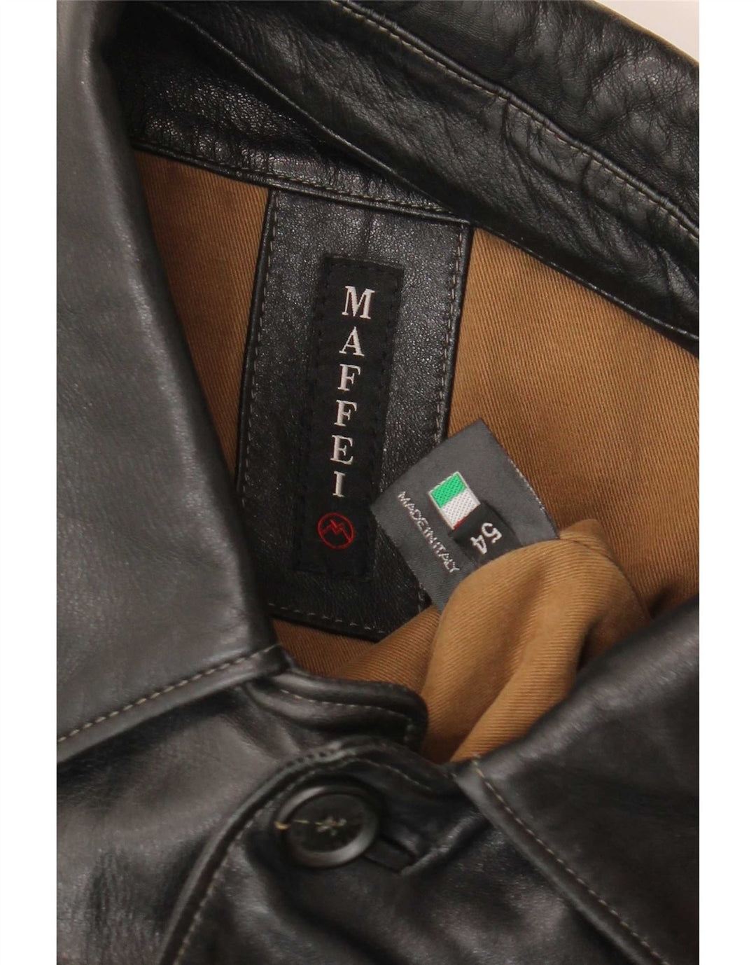 Куртка мужская кожаная Maffei IT 54 2XL черная