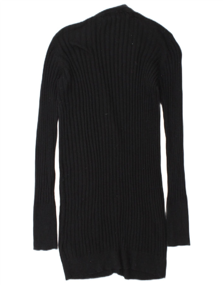 Женский кардиган Zara UK 14, хлопковый средний черный цвет