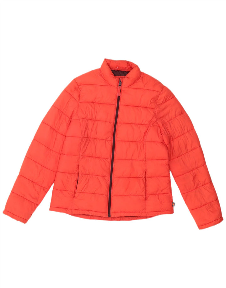 Женская стеганая куртка WHITE STUFF UK 12, средний красный нейлон