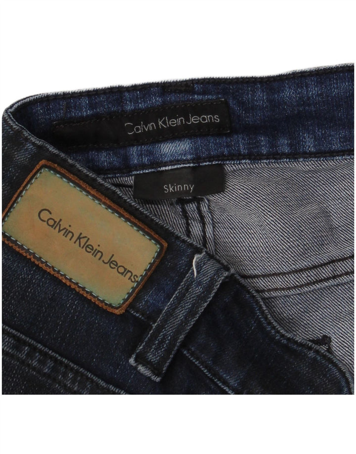 Женские джинсы скинни CALVIN KLEIN W32 L30 Темно-синие