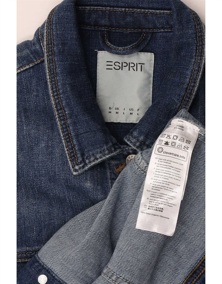 Женская джинсовая куртка Esprit UK 12, хлопок среднего синего цвета