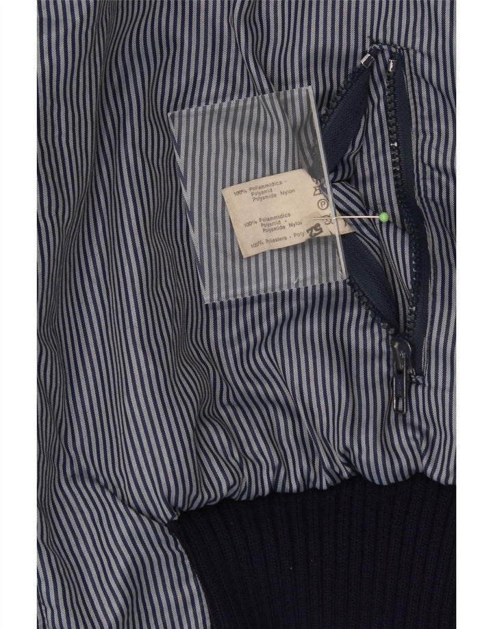 VINTAGE Mens Slim Bomber Reversible Jacket IT 52 XL Off White Pinstripe Vintage Vintage and Second-Hand Vintage from Messina Hembry 