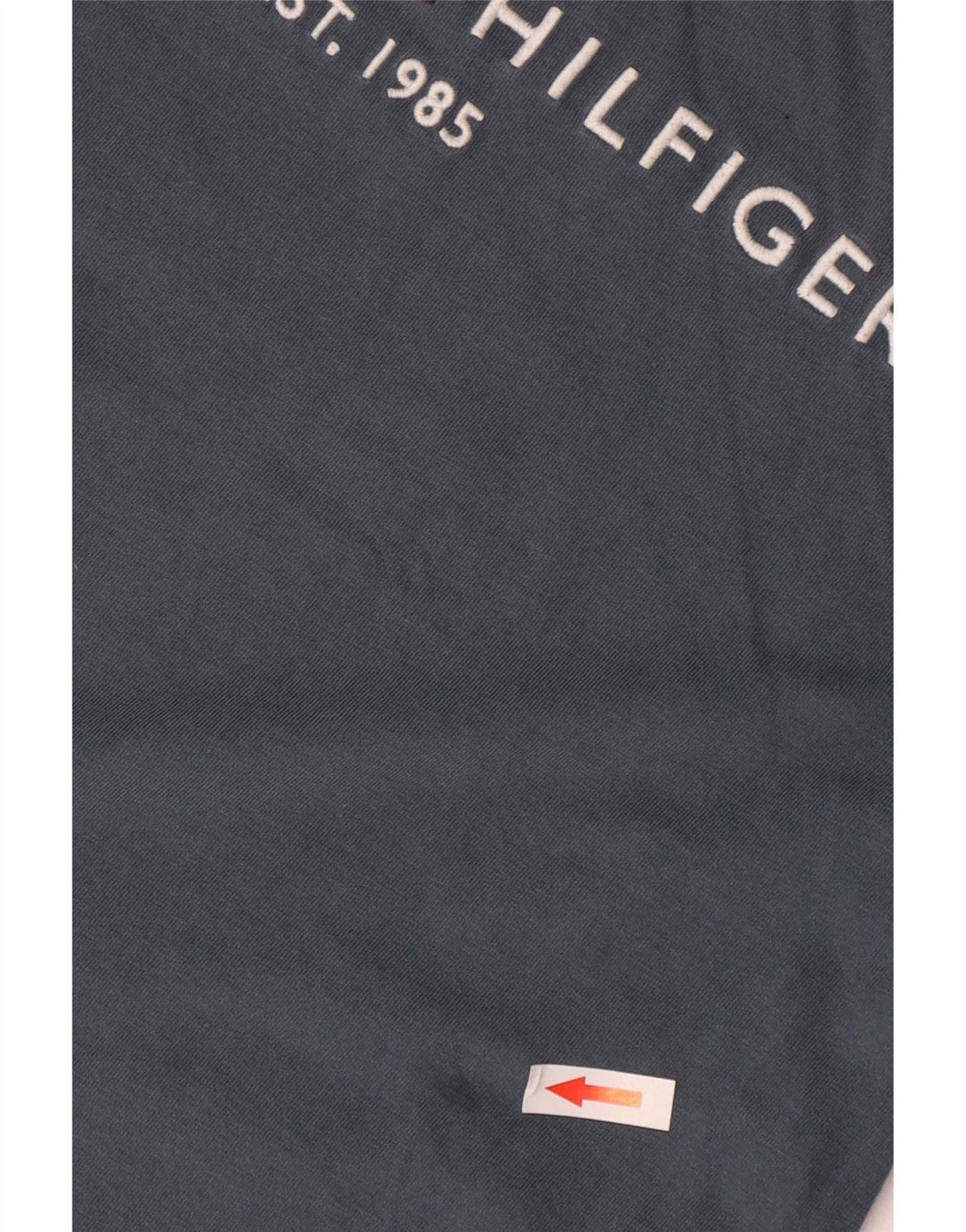 Мужская футболка с рисунком Tommy Hilfiger, хлопковый топ среднего серого цвета