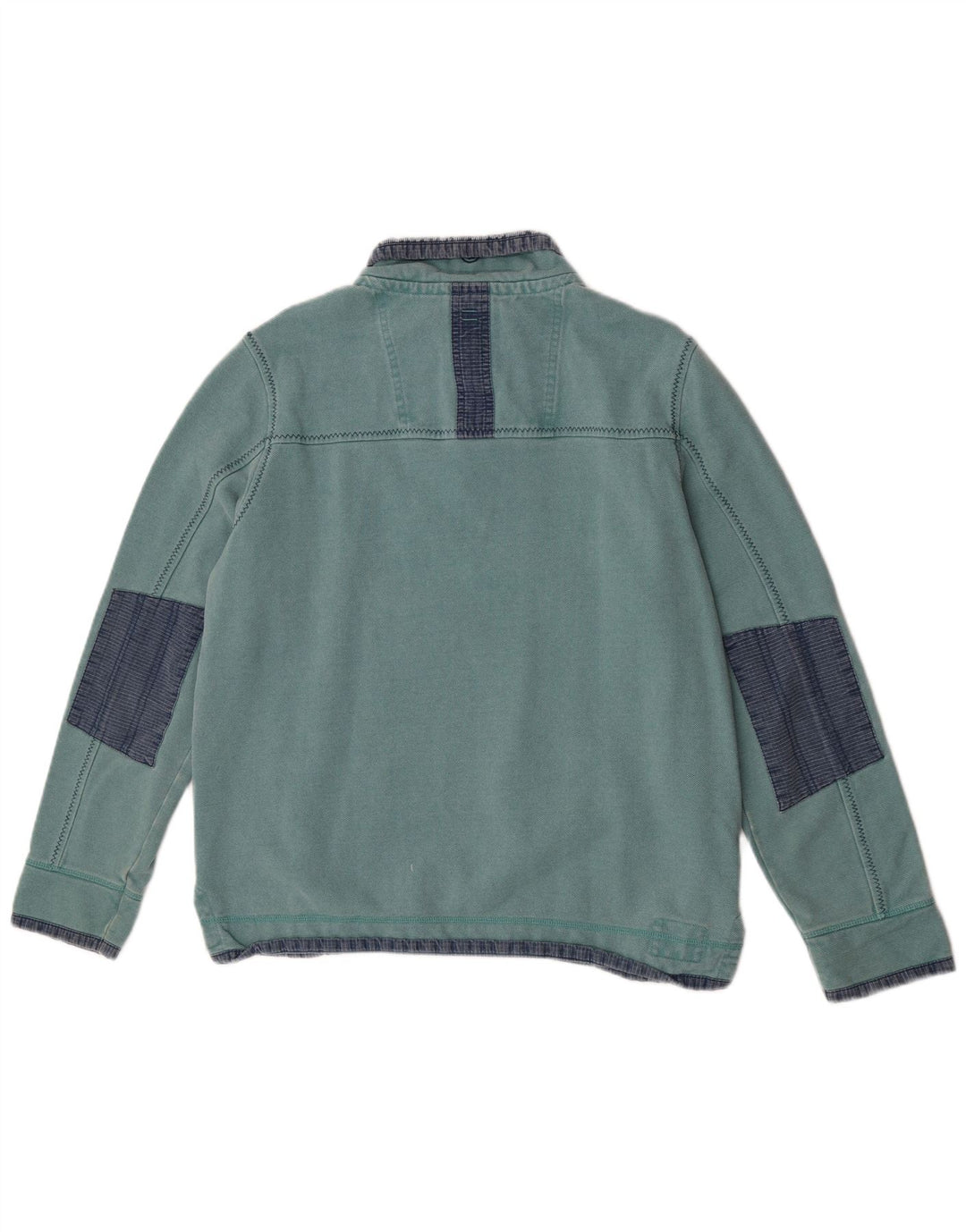 Мужской джемпер Fat Face The Airlie Sweatshirt, средний зеленый с цветными блоками