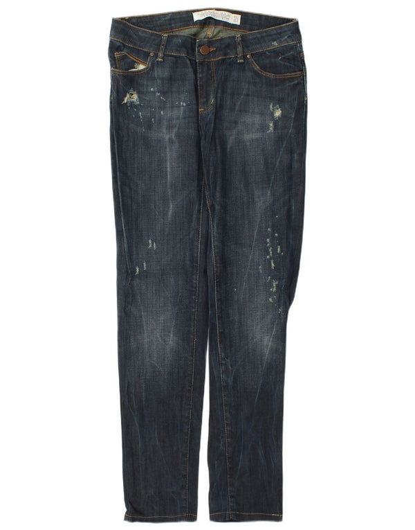 Женские узкие джинсы Zara EU 40 Medium W30 L31 Темно-синие, хлопок