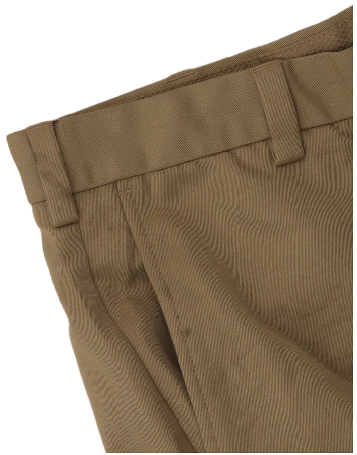 Izod Мужские брюки прямого костюма для гольфа W36 L32 бежевые из полиэстера