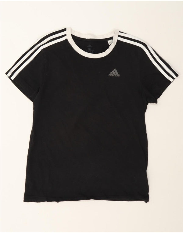 Женская футболка оверсайз Adidas Top UK 4/6 XS, черный хлопок