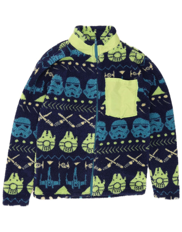 DISNEY Mens Star Wars Fleece Jacket UK 36 Small Multicoloured