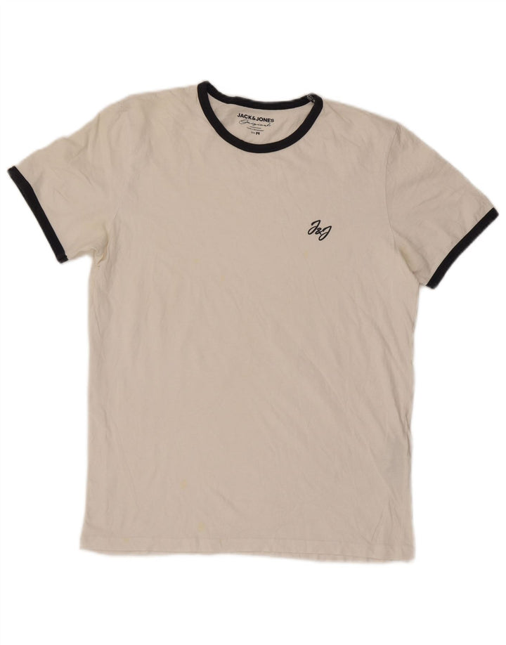 Мужская футболка Jack & Jones из хлопка среднего размера в белую полоску
