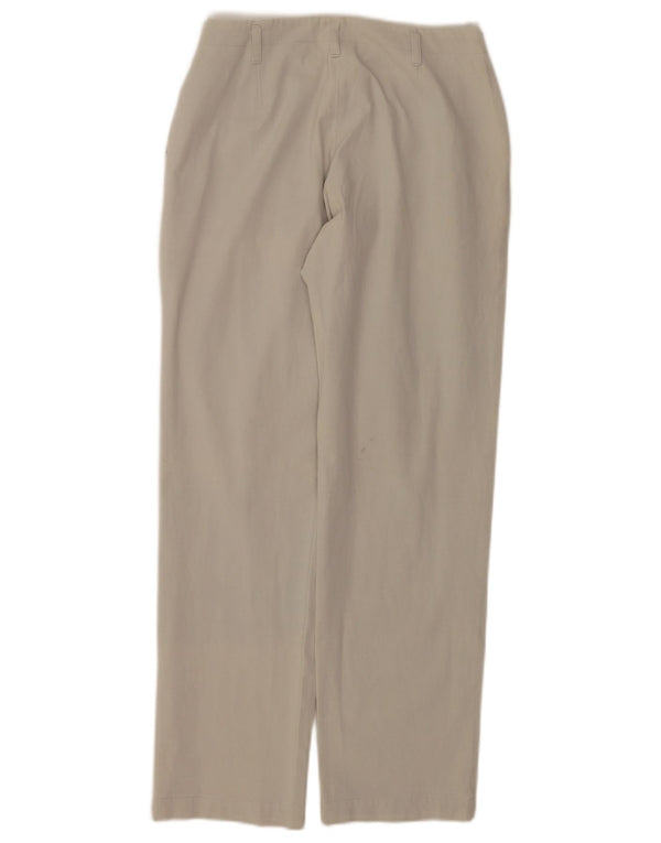 Женские прямые повседневные брюки Hobbs UK 8, маленькие W27 L28, бежевые, хлопковые