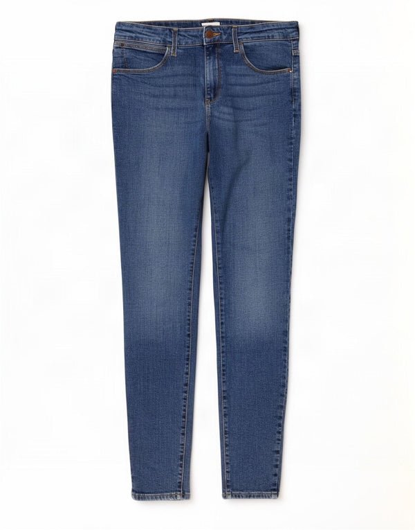 Женские джинсы скинни Wrangler W30 L31 синие, хлопок