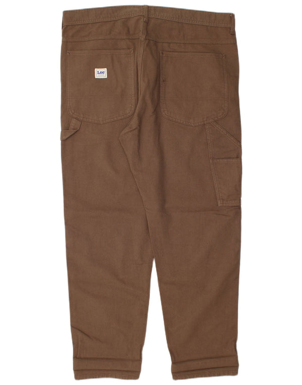 Мужские зауженные брюки-карго Lee Carpenter W36 L30, коричневые, хлопковые