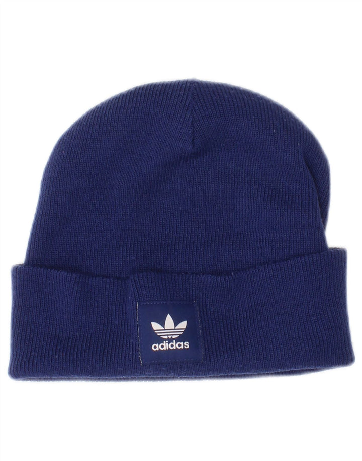 Мужская шапка-бини Adidas, один размер, синяя, акрил