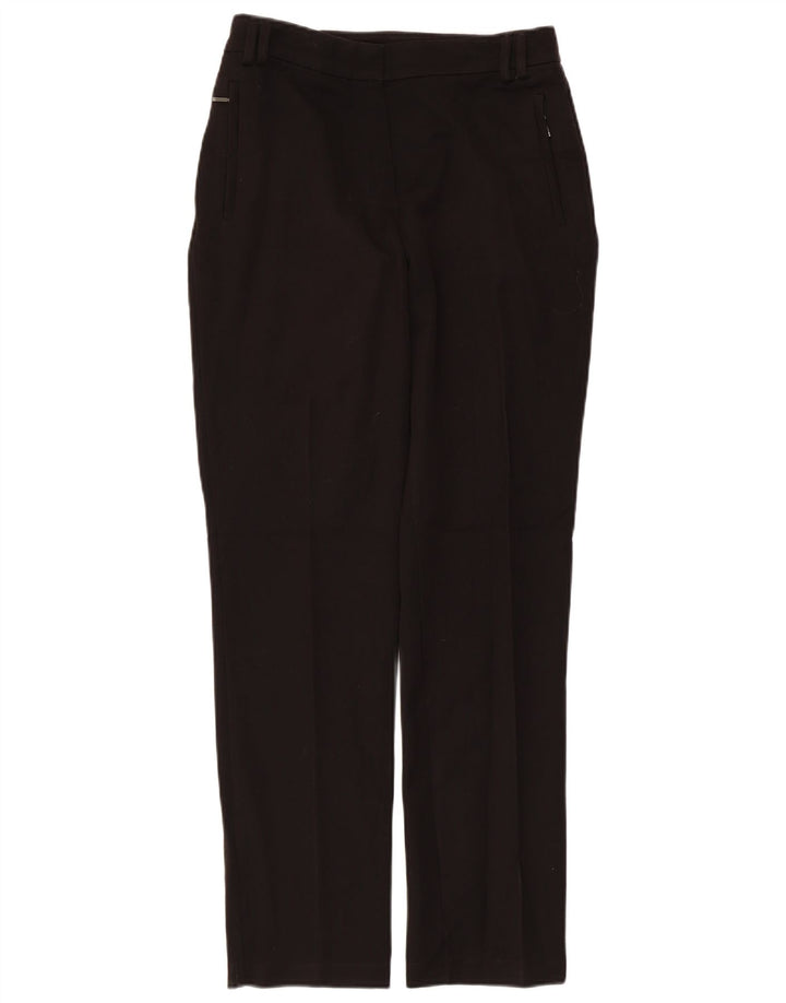 Женские брюки чиносы Marks & Spencer стандартные, Великобритания 8, маленькие W28 L29, черные