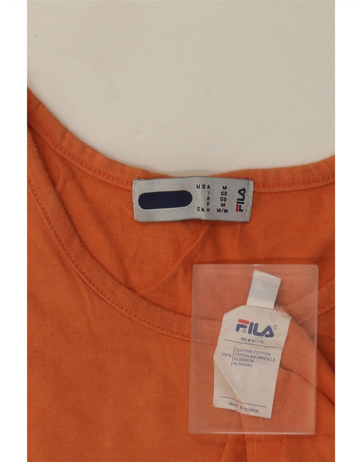 Fila Мужской Жилет IT 50 Средний Оранжевый Хлопок