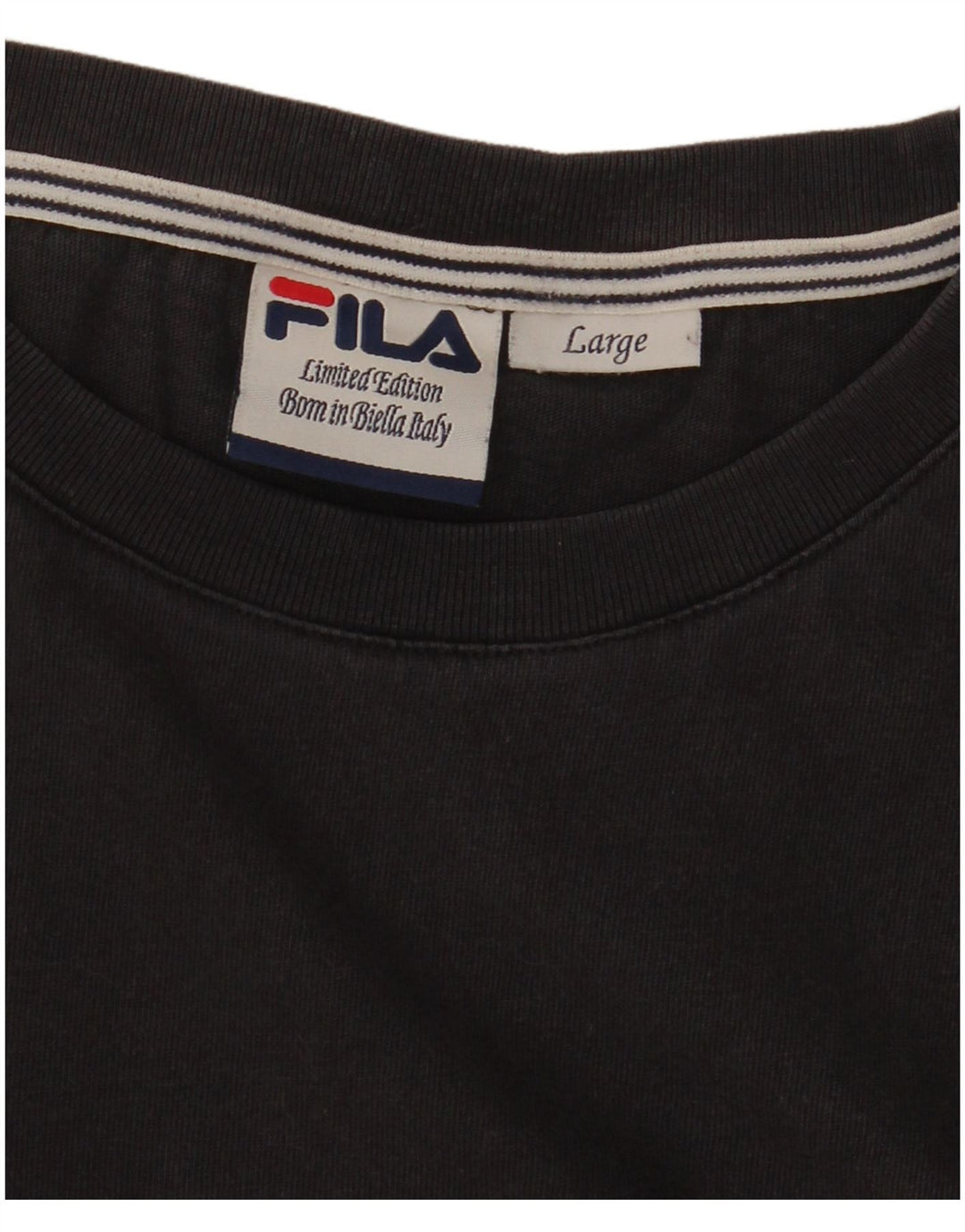 Мужская футболка с рисунком Fila Limited Edition, большая черная