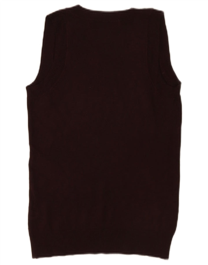 Женский жилет Zara Top UK 10, маленький, коричневый, вискоза