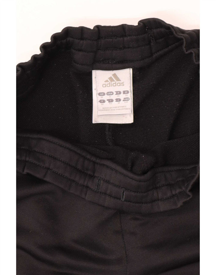 Женские спортивные брюки Adidas UK 10, маленькие черные из полиэстера