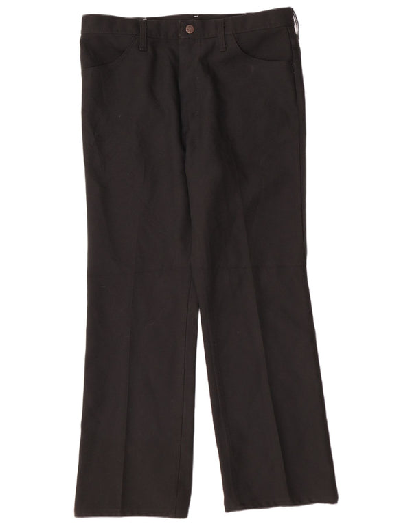 Мужские повседневные брюки Wrangler Bootcut W36 L30, черные, классические, из полиэстера