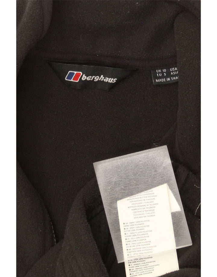Женская флисовая куртка Berghaus UK 10, маленькая, черная, полиэстер