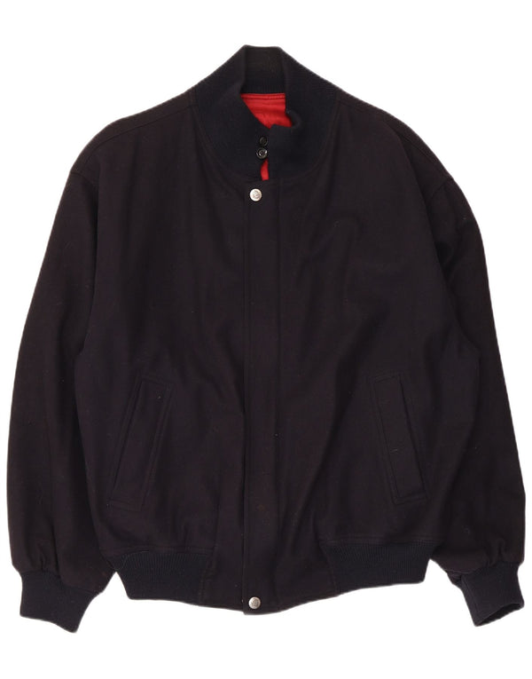 Мужской бомбер WHITE SAILS IT 54 2XL Темно-синий, шерсть