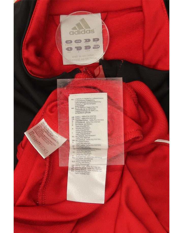 ADIDAS Mens Tracksuit Top Jacket UK 44/46 Large Red Colourblock Polyester Vintage Adidas and Second-Hand Adidas from Messina Hembry 