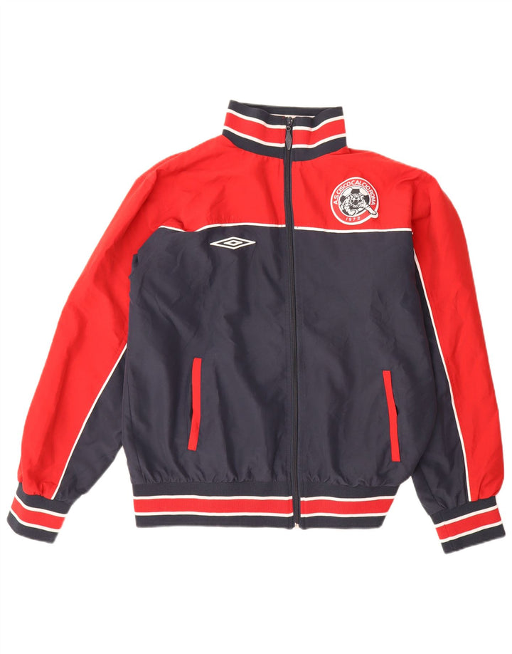 Umbro Мужская спортивная куртка с графическим рисунком, большая темно-синяя цветная блокировка