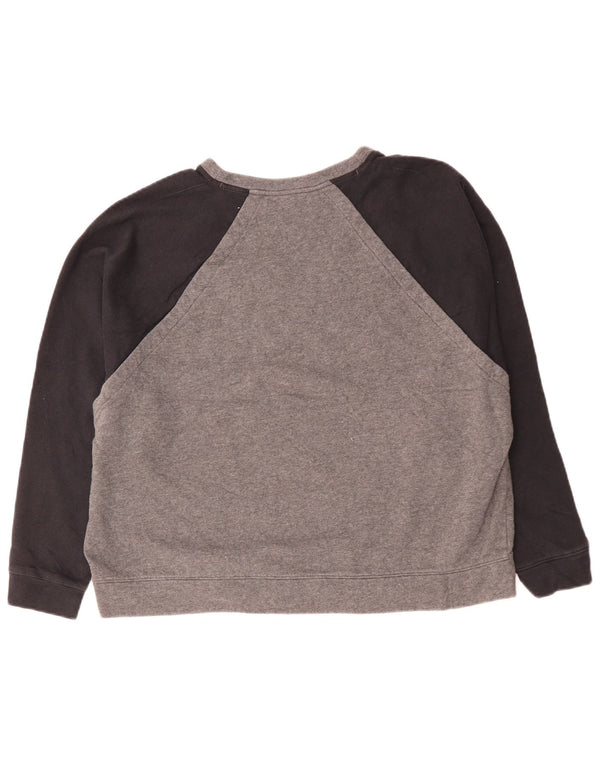 Женский джемпер оверсайз UNDER ARMOR UK 18 XL Серый с цветными блоками