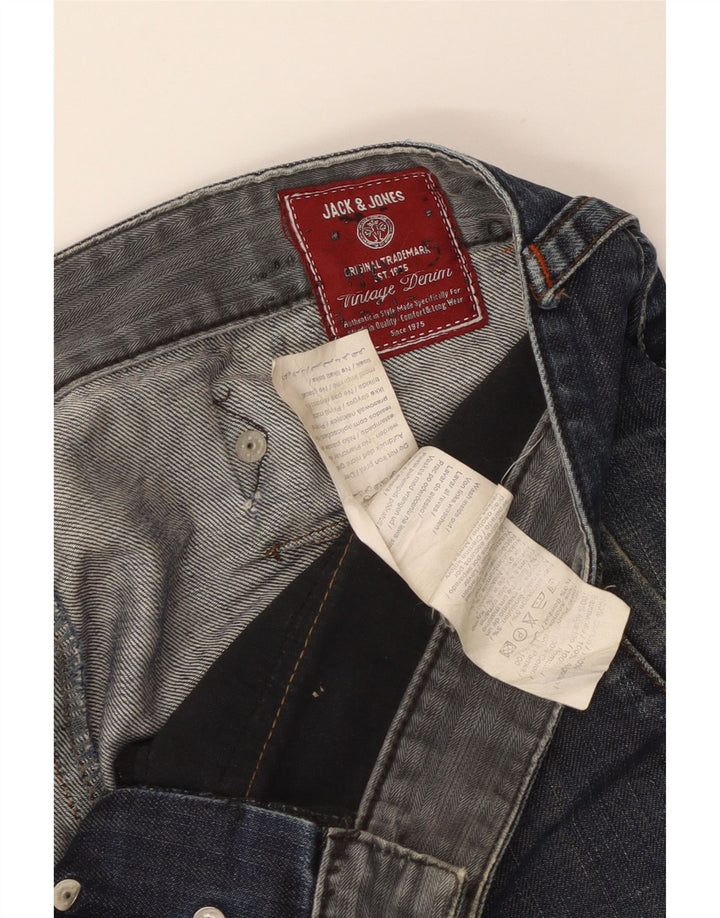 Мужские прямые джинсы JACK & JONES W36 L29 синие, хлопок