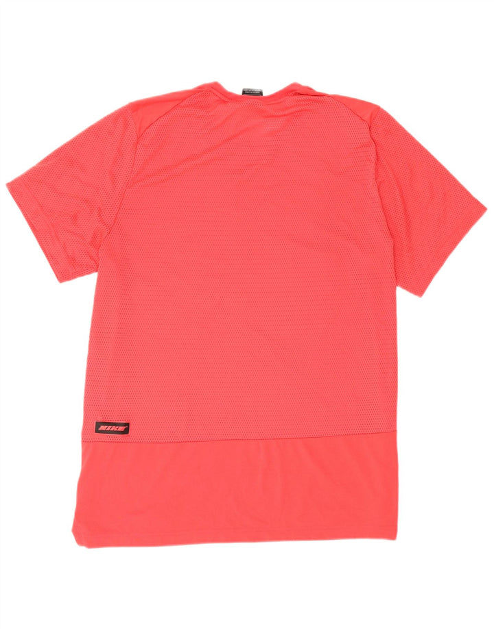 Мужская футболка Nike Dri Fit Standard с рисунком, большой красный полиэстер