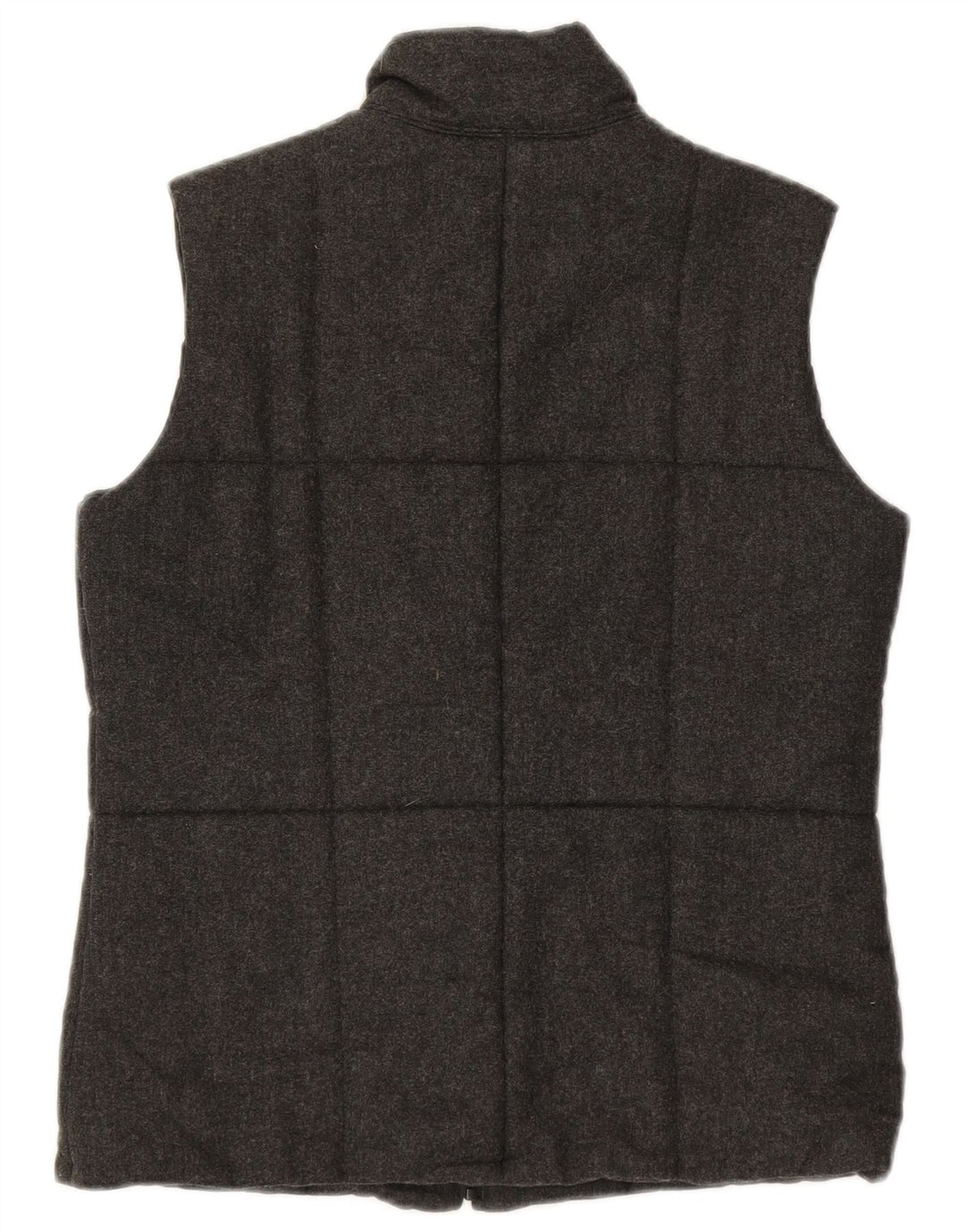 MARKS & SPENCER Womens Padded Gilet UK 10 Small Grey Polyester