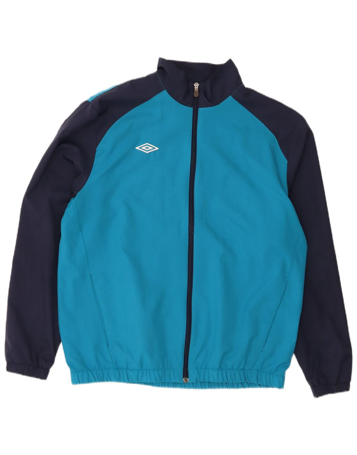 Мужская спортивная куртка Umbro, большая синяя цветная блокировка