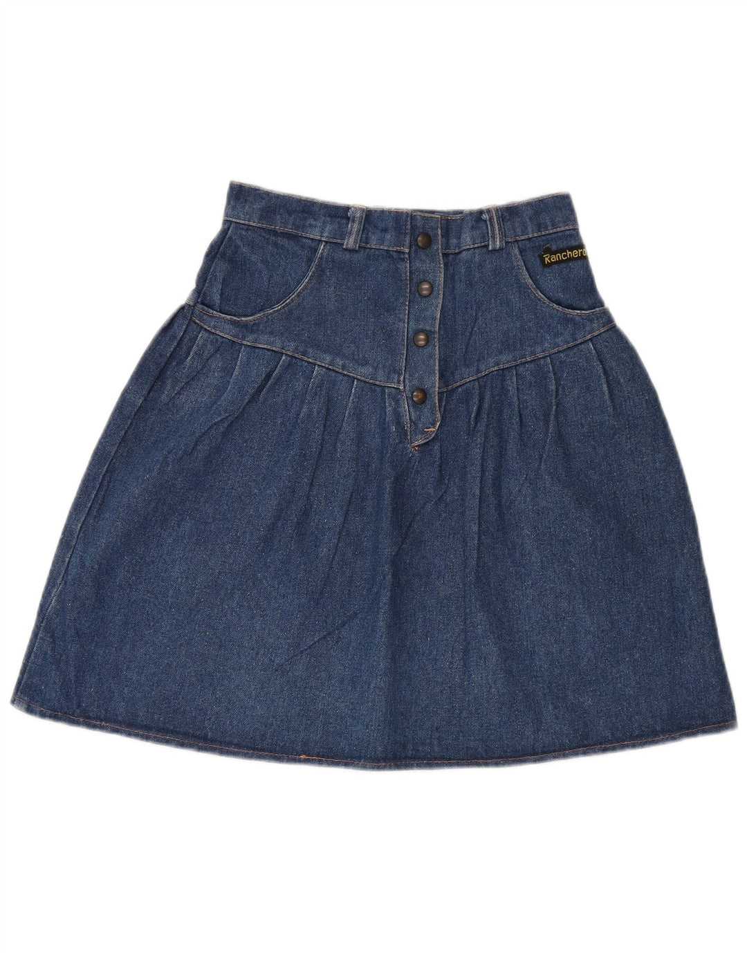 Женская джинсовая юбка с высокой талией RANCHEROS W26, маленькая, синяя