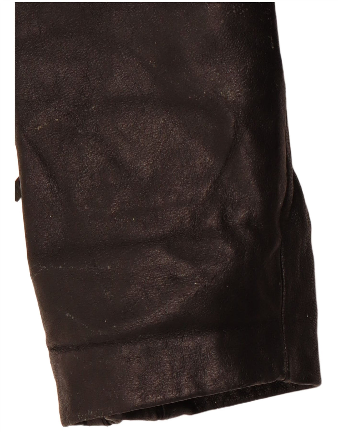 Женская кожаная косуха VINTAGE UK 14, кожа среднего размера, черная