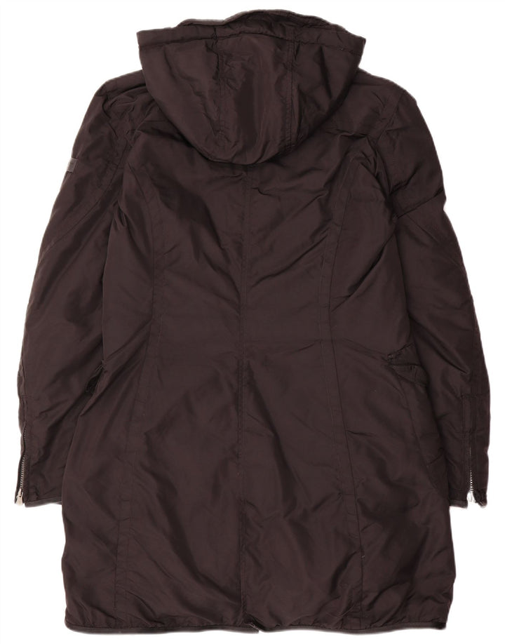 PEUTEREY Женское пуховое пальто с капюшоном IT 48 XL Черный Полиамид