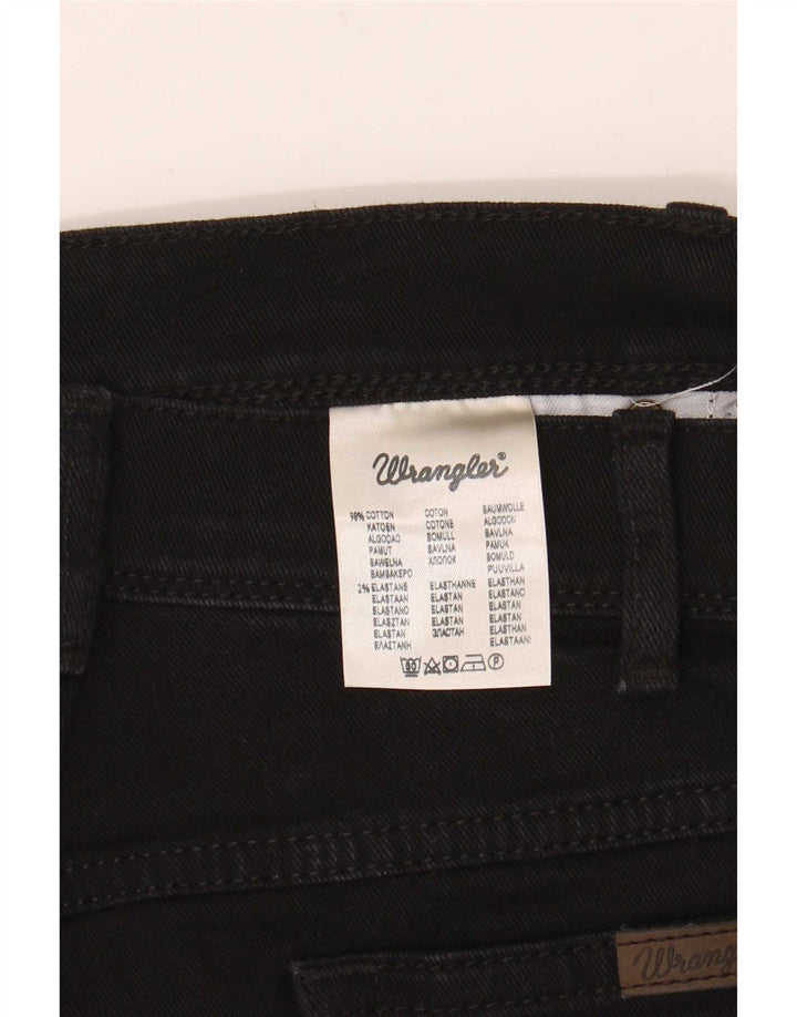 Женские прямые джинсы Wrangler стандартного кроя W40 L30, черный хлопок