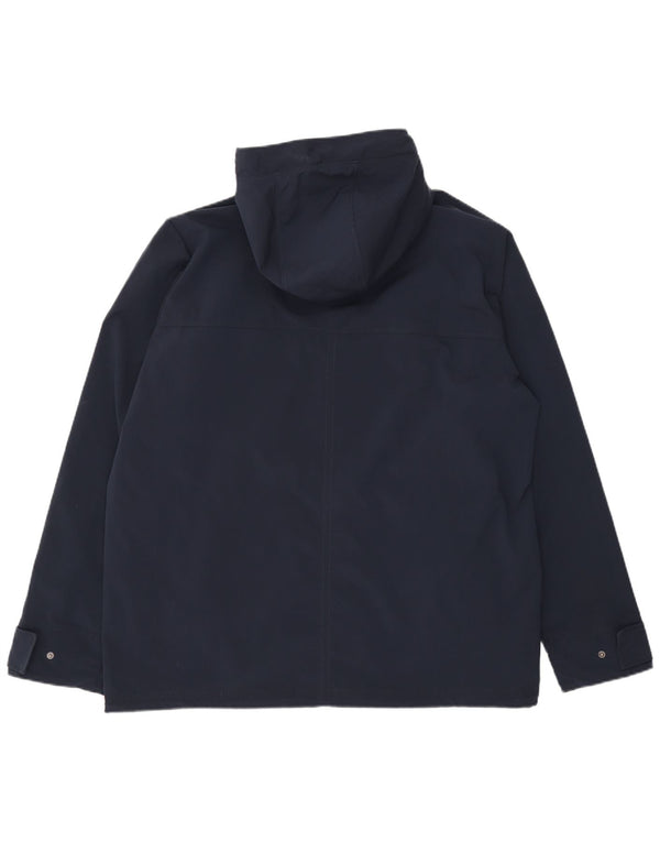 Мужская ветровка с капюшоном Jack Wolfskin UK 48 2XL Темно-синий полиэстер
