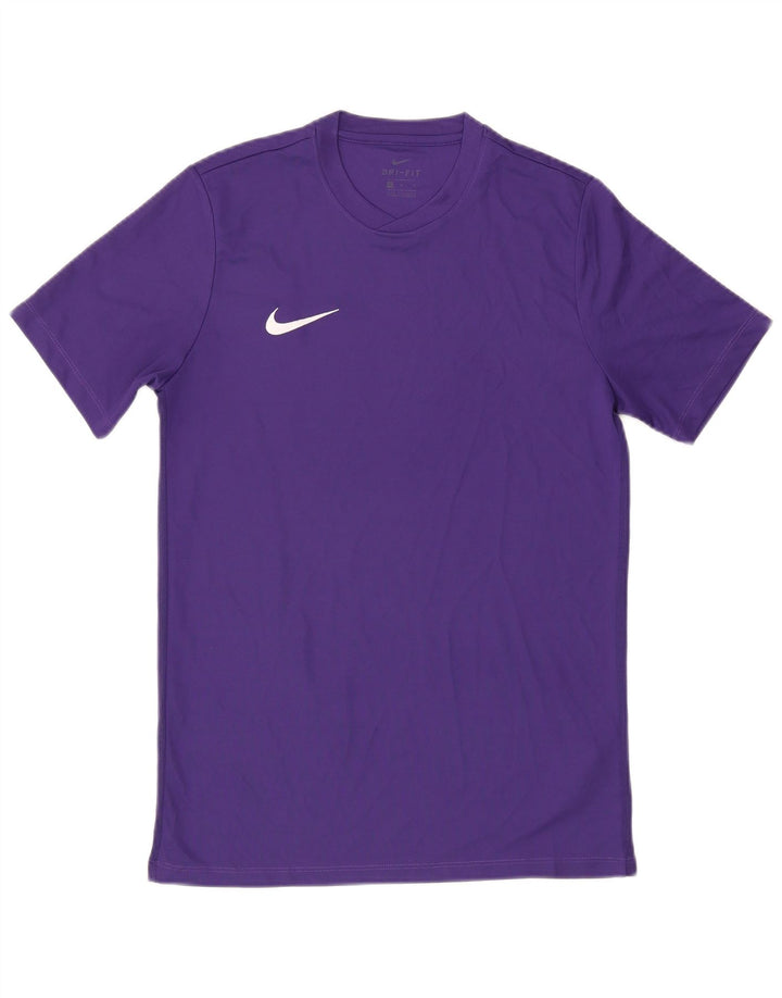Мужская футболка Nike Dri Fit из полиэстера среднего фиолетового цвета