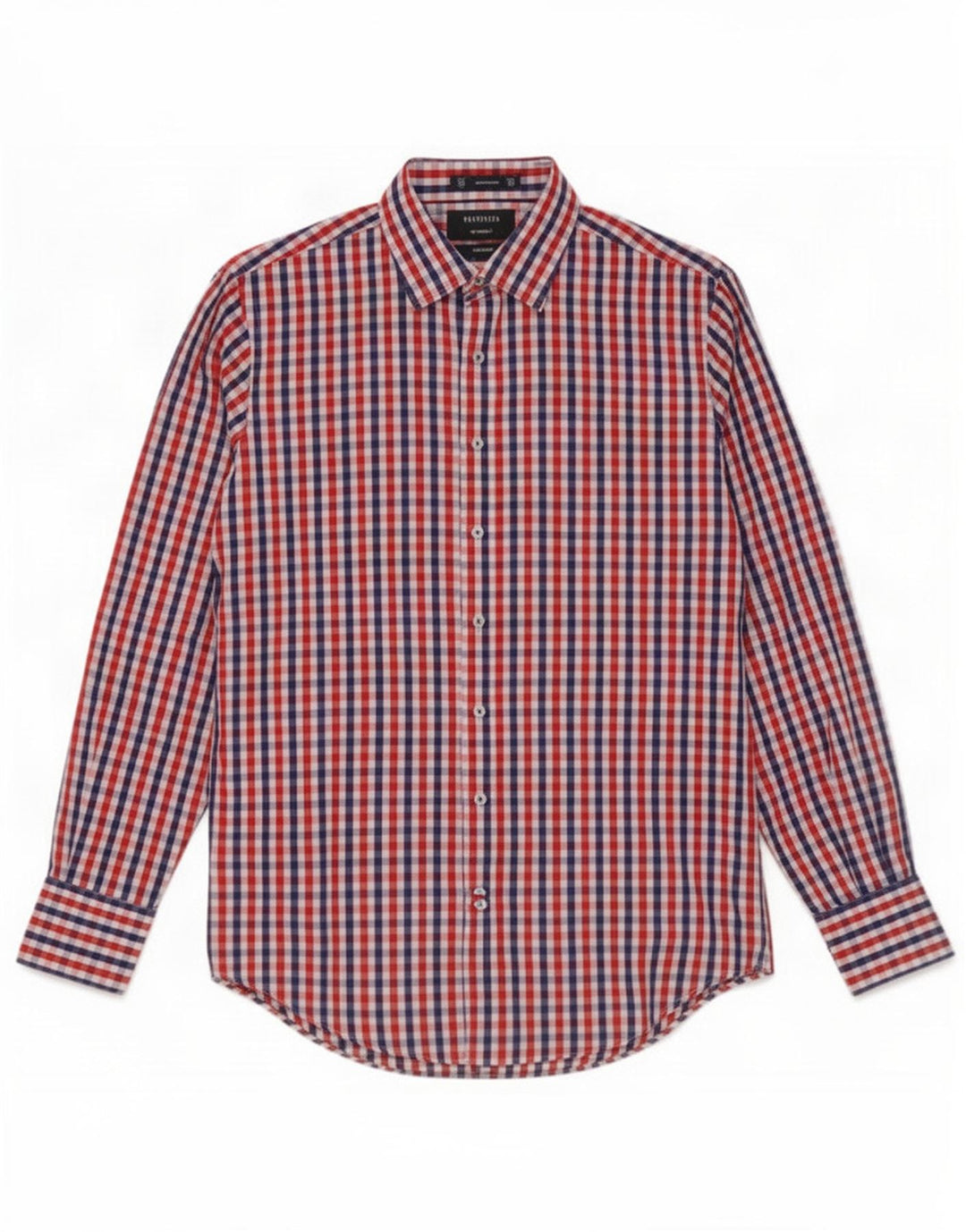 Мужская рубашка Easy Care Van Heusen, размер 39, средний разноцветный хлопок в мелкую клетку