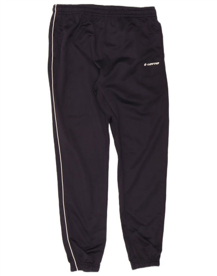 LOTTO Mens Tracksuit Trousers Joggers XL Navy Blue Polyester