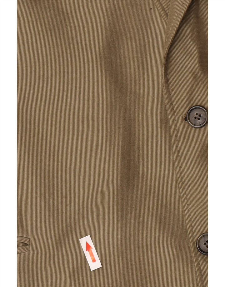 Мужской длинный пиджак на двух пуговицах Marks & Spencer UK 48 2XL, зеленый полиэстер