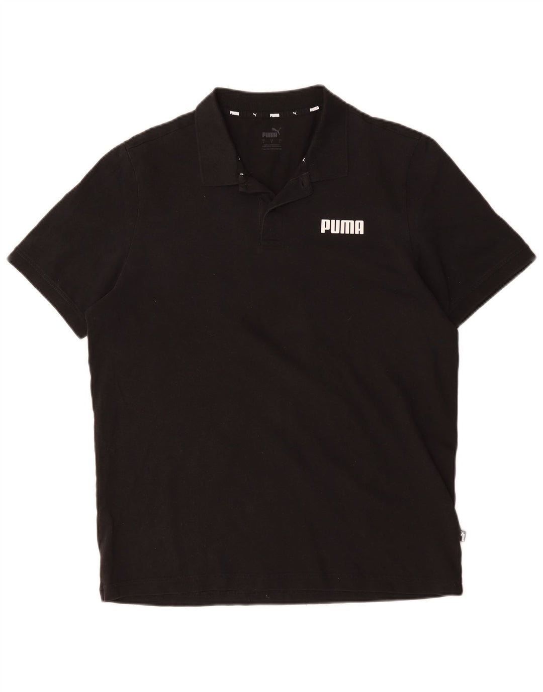 Мужская рубашка-поло PUMA, большая черная, хлопок