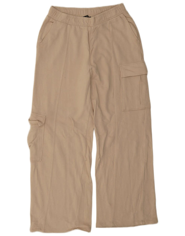 Женские спортивные брюки карго Zara UK 14, большие, бежевые, хлопок