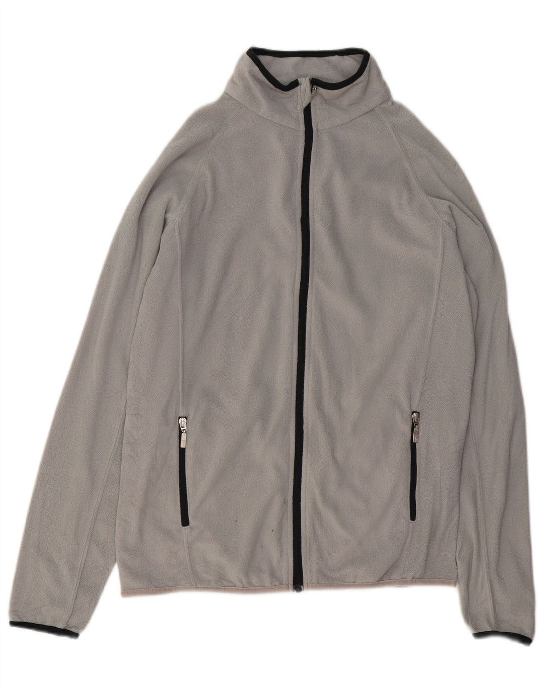 TRUSSARDI Женская флисовая куртка UK 18 XL Серый полиэстер