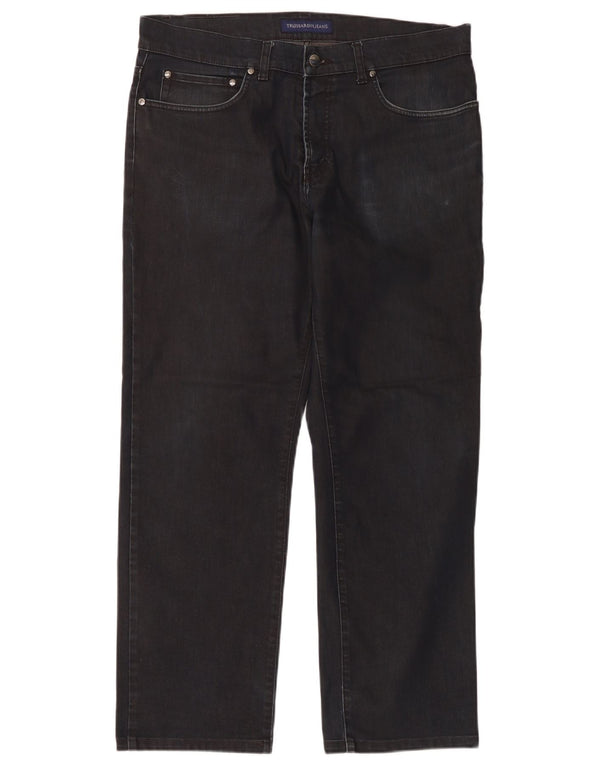 Мужские прямые джинсы Trussardi W38 L29 темно-синие, хлопок