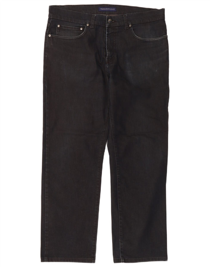 Мужские прямые джинсы Trussardi W38 L29 темно-синие, хлопок