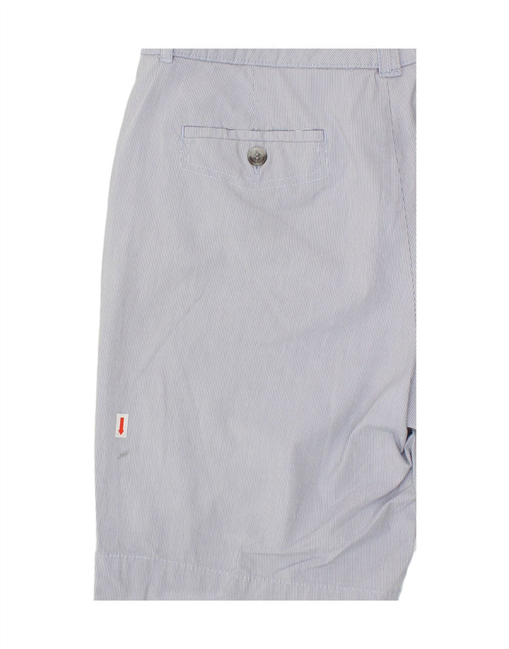 DOCKERS Womens Chino Shorts US 10 Large W32 Blue Pinstripe Vintage Dockers and Second-Hand Dockers from Messina Hembry 