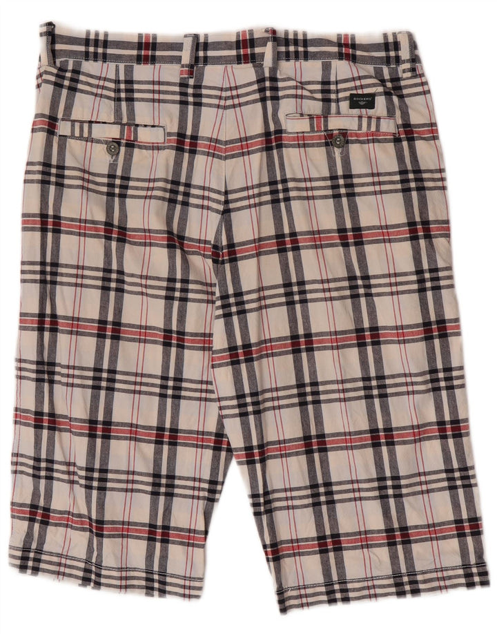 Dockers Мужские повседневные шорты цвета хаки Slim Fit W36, большая разноцветная клетка